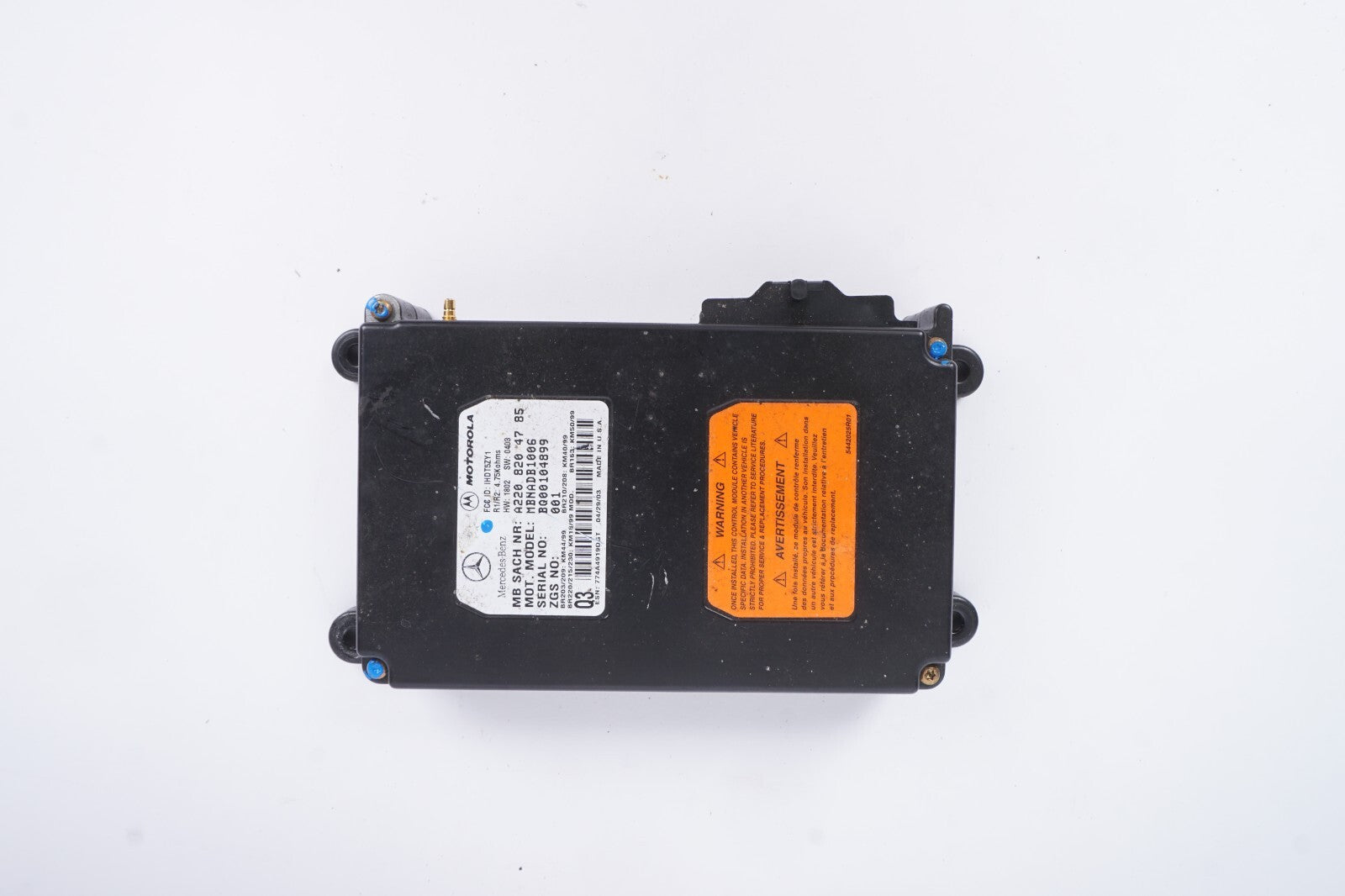 03-06 Mercedes R230 SL500 SL55 Voice Command Control Module 2208204785  OEM