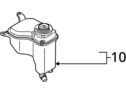 2007 - 2011 BMW E90 E92 E93 ENGINE COOLANT EXPANSION OVERFLOW RESERVOIR BOTTLE