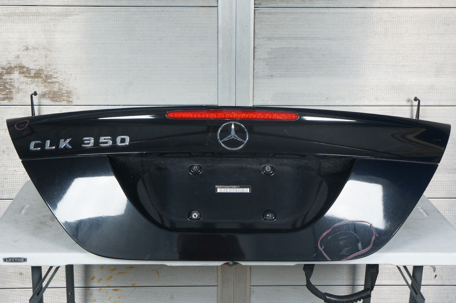 06-09 MERCEDES BENZ CLK350 COUPE REAR TRUNK LID TAILGATE SHELL COVER PANEL OEM