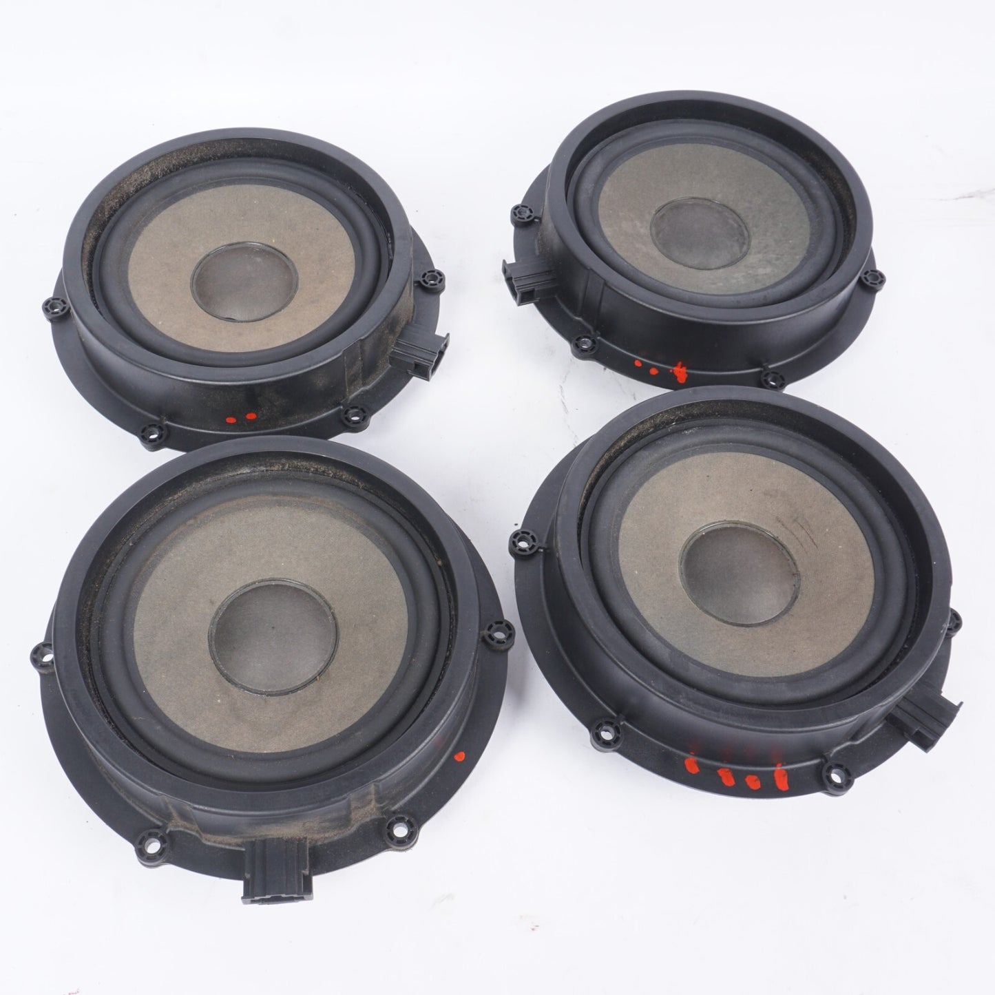 11-18 Porsche Cayenne 958 Door Audio Speaker Set Of 4 OEM