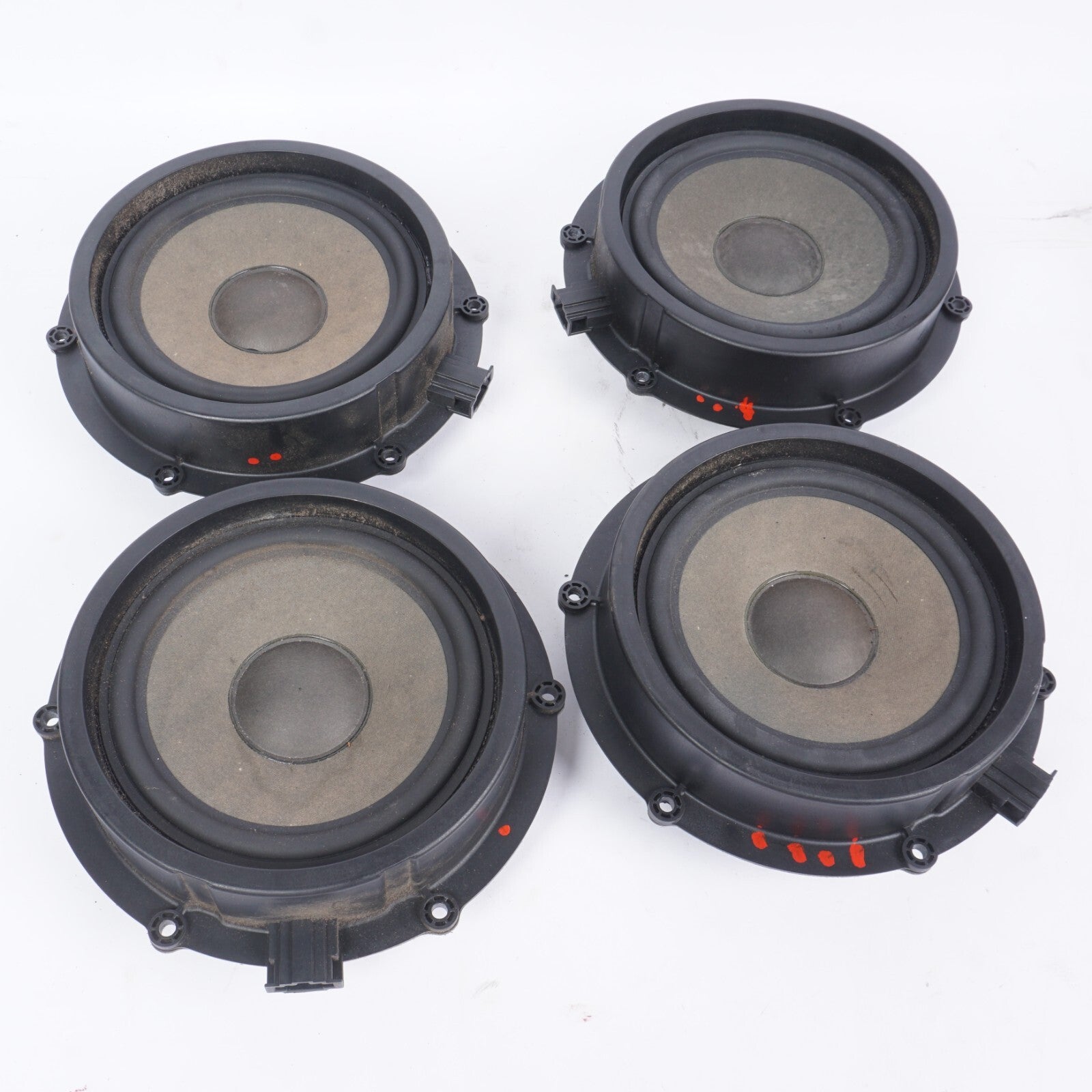 11-18 Porsche Cayenne 958 Door Audio Speaker Set Of 4 OEM