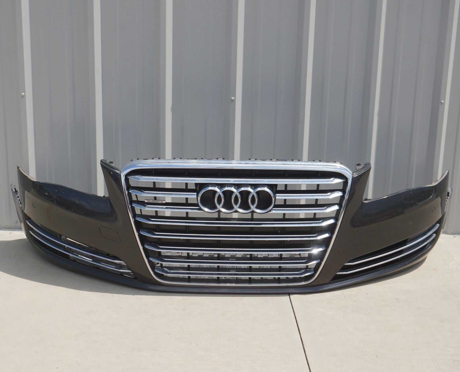2011 - 2014 Audi A8 Quattro Front Bumper Cover Panel Assembly Grille OEM