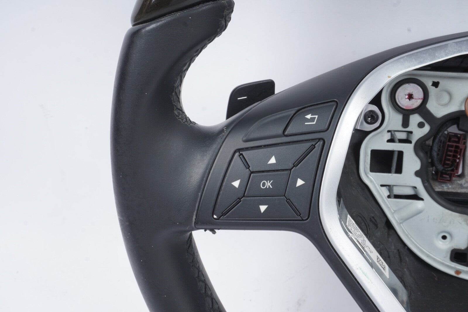 WOOD LEATHER STEERING WHEEL PEDAL SHIFT MERCEDES CLS63 CLS550 E350 E550