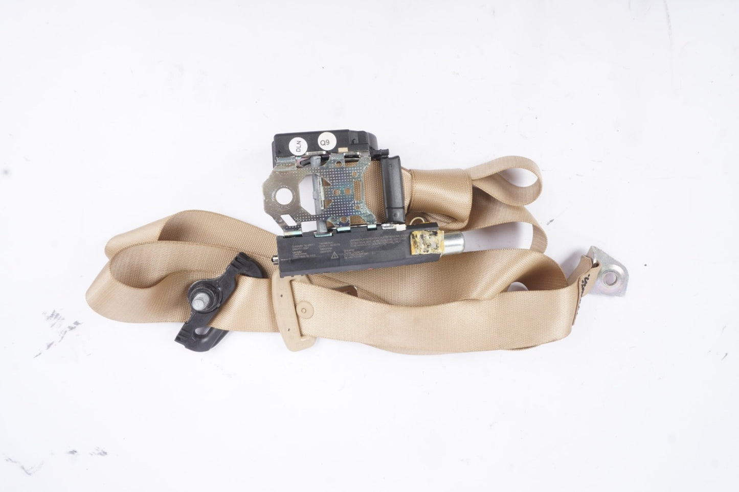 07-13 MERCEDES-BENZ W221 S550 REAR RIGHT SIDE SEAT BELT RETRACTOR BROWN OEM