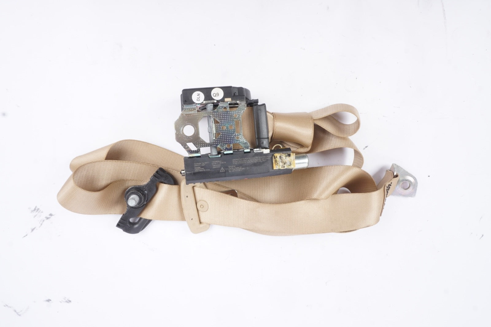 07-13 MERCEDES-BENZ W221 S550 REAR RIGHT SIDE SEAT BELT RETRACTOR BROWN OEM