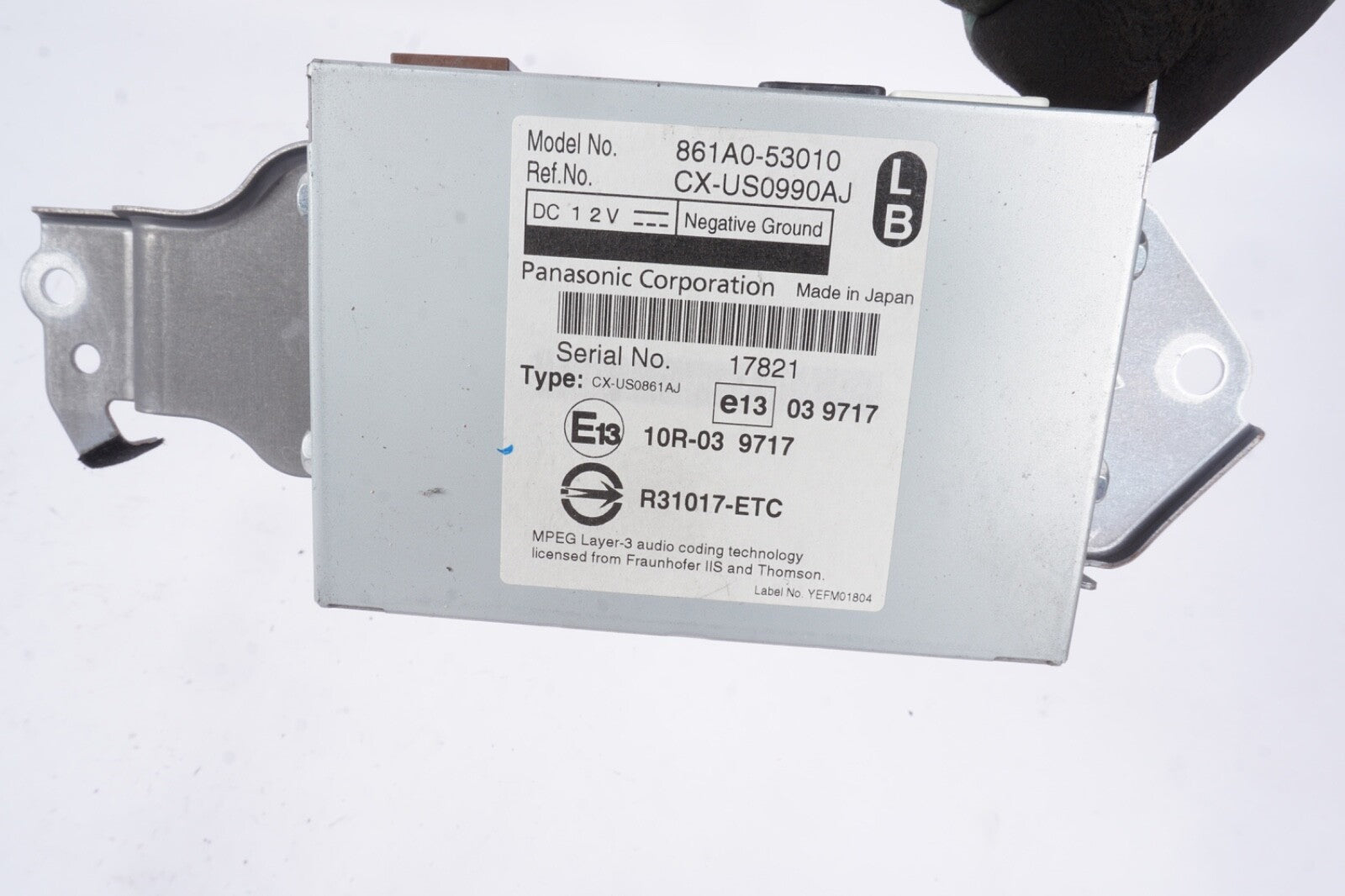 2010 - 2013 LEXUS IS350 IS250 AUDIO CODING MULTIMEDIA CONTROL MODULE 861A0-53010