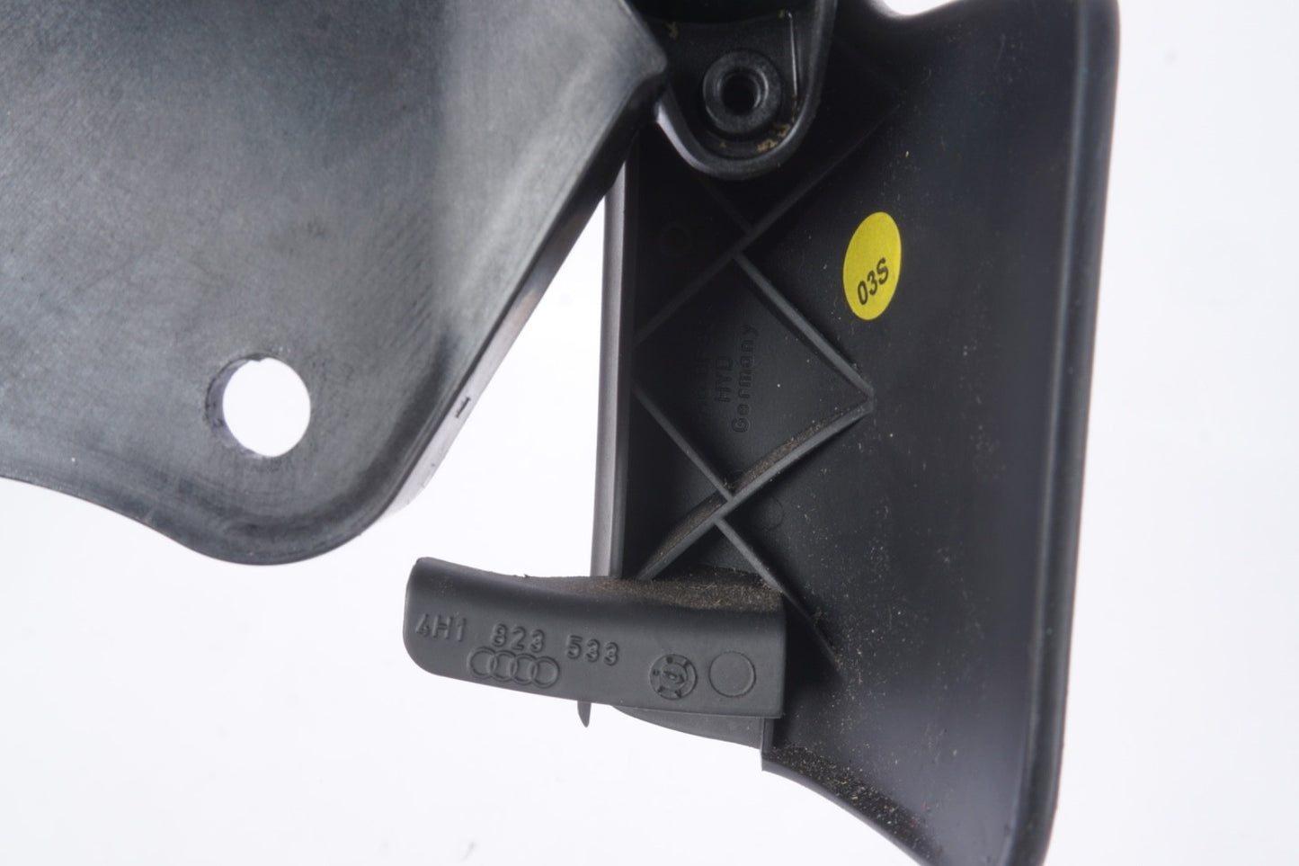 2011-2018 AUDI A8 A8L S8 HOOD LATCH RELEASE LEVER BRACKET W/ HANDLE 4H1823633