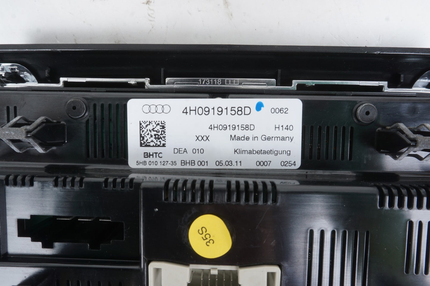 2011-2014 Audi A8 S8 Rear Auto Climate AC Heater Seat Temperature Control OEM