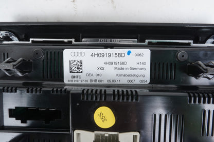 2011-2014 Audi A8 S8 Rear Auto Climate AC Heater Seat Temperature Control OEM