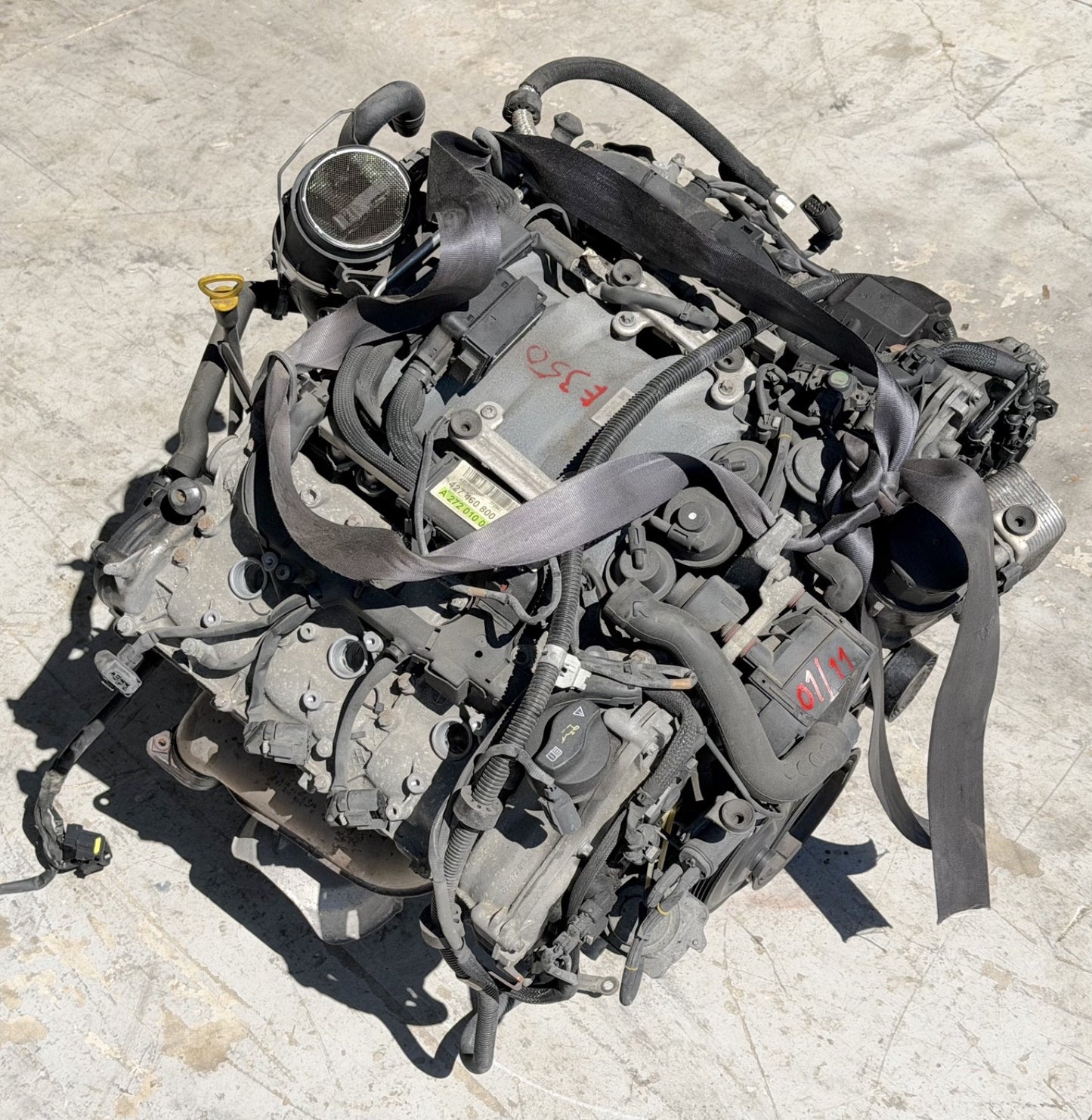 2011-2012 Mercedes W212 E350 3.5L AWD Engine Motor OEM TESTED 157,775 mi