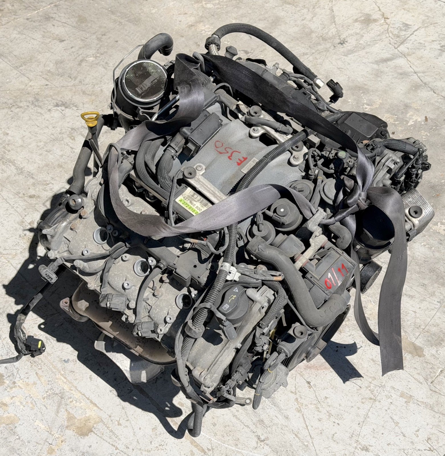 2011-2012 Mercedes W212 E350 3.5L AWD Engine Motor OEM TESTED 157,775 mi