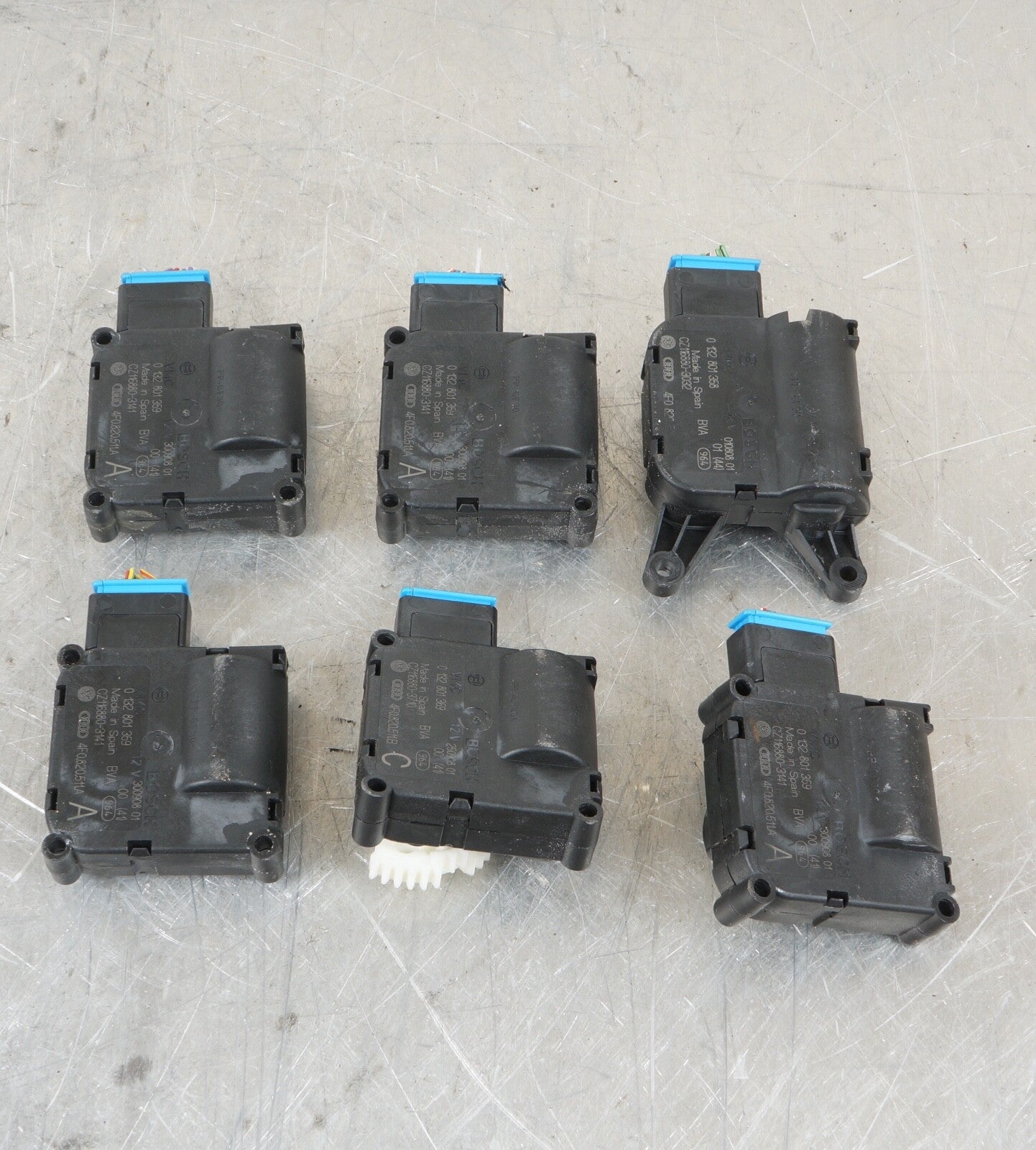 2006 AUDI A6 HEATING SERVO 0 132 801 369 OEM 04 05 06 SET OF 6