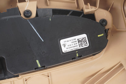 11-18 PORSCHE CAYENNE FRONT LEFT DRIVER SEAT TRIM COVER PANEL & SWITCH OEM