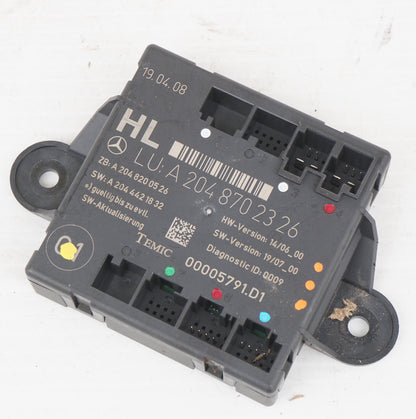 2008 - 2014 MERCEDES C300 W204 REAR LEFT DRIVER SIDE DOOR CONTROL MODULE OEM