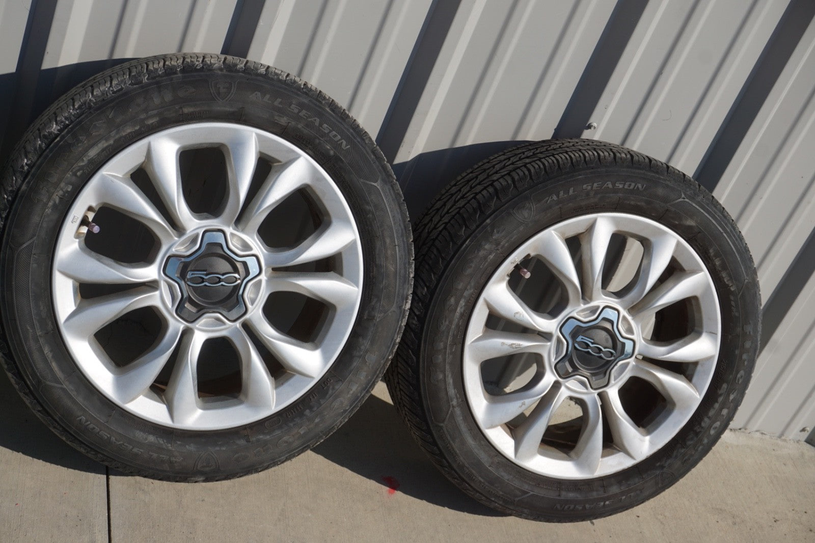 2016 - 2018 Fiat 500 Rim Rims Wheel Wheels OEM Aluminum 17x7 SET
