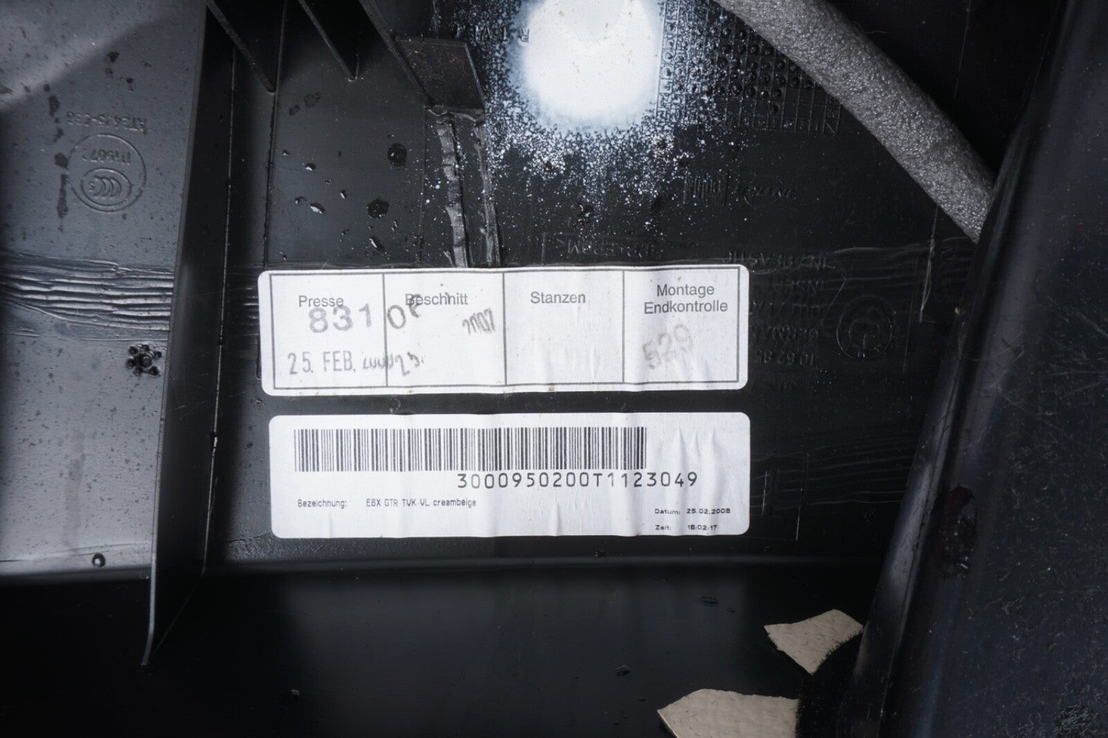 07-10 BMW 650i  Front Left Driver Door Interior Trim Panel Card 7115495