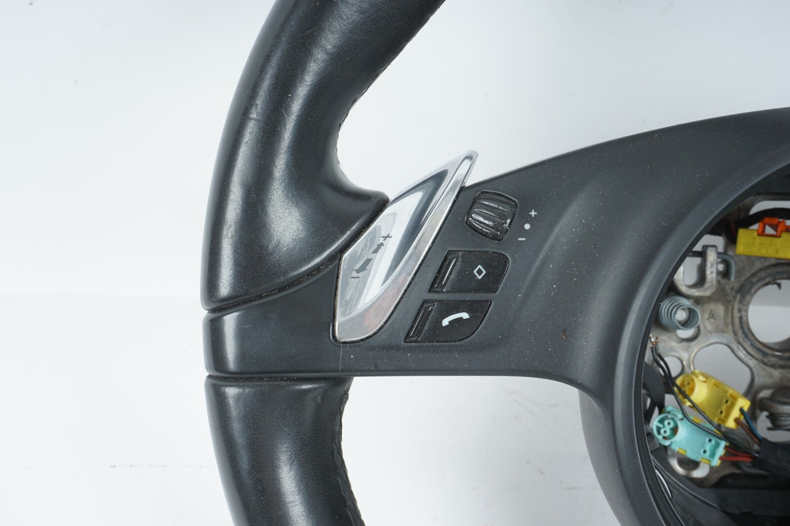 10-13 PORSCHE PANAMERA 3-SPOKE STEERING WHEEL LEATHER OEM