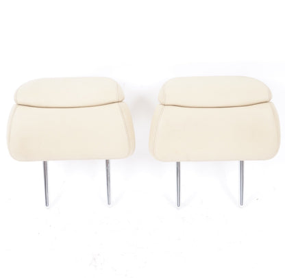 2011-2017 Audi A8 A8L Rear Left & Right Headrest Head Rest Set BEIGE PAIR