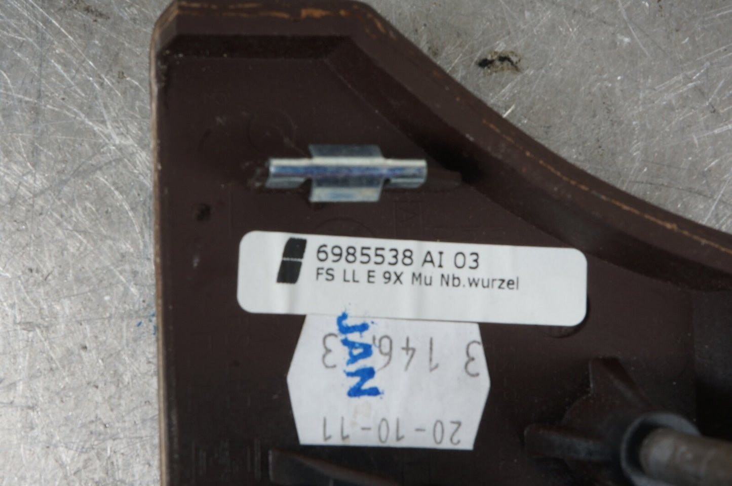 2009-2012 BMW E90 3-Series Left Interior Dashboard Wood Trim Walnut Root OEM
