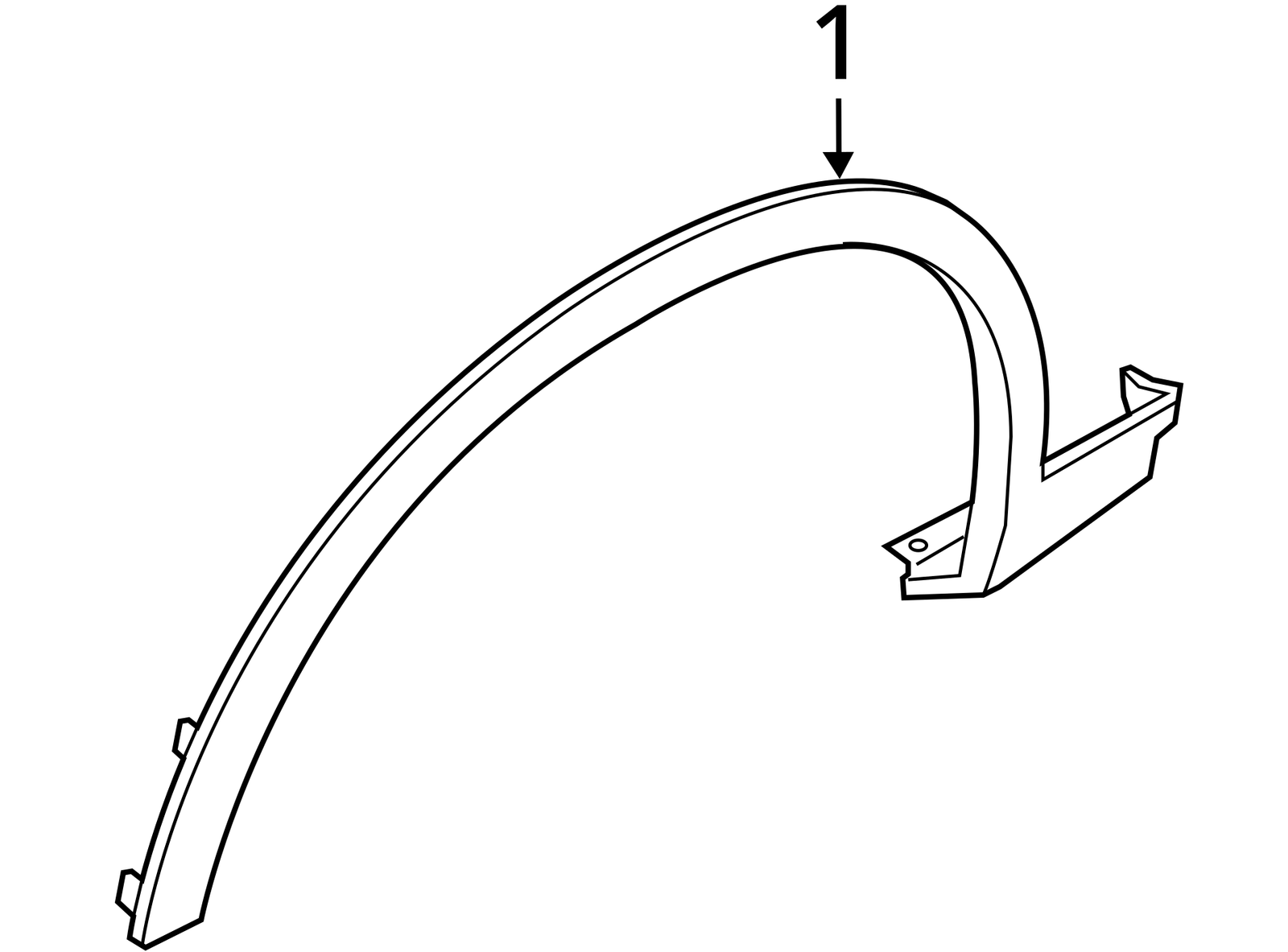 2011 - 2018 BMW X3 X4 Right Front Wheel Arch Flare 51777210082 OEM Used