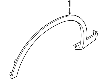 2011 - 2018 BMW X3 X4 Right Front Wheel Arch Flare 51777210082 OEM Used