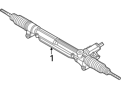 2011 - 2014 Audi A8 Quattro Power Steering Rack And Pinion OEM