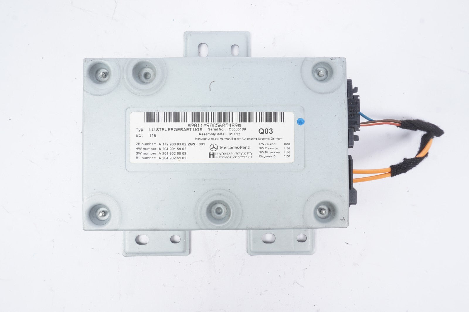 10-17 Mercedes W207 E350 E550 Harman Becker iPod Interface Module 2049009301 OEM