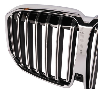 For 2024 BMW G07 X7 LCI Front Kidney Grille Chrome Line