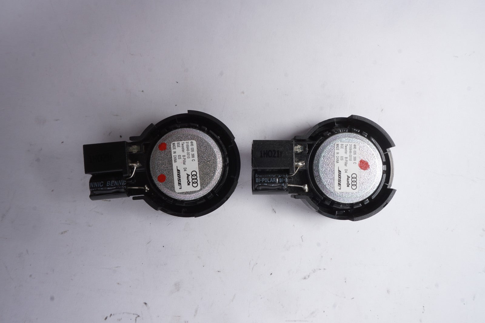 2011-2018 AUDI A8 D4 B Pillar BOSE Tweeter Speaker Set Of 2 OEM