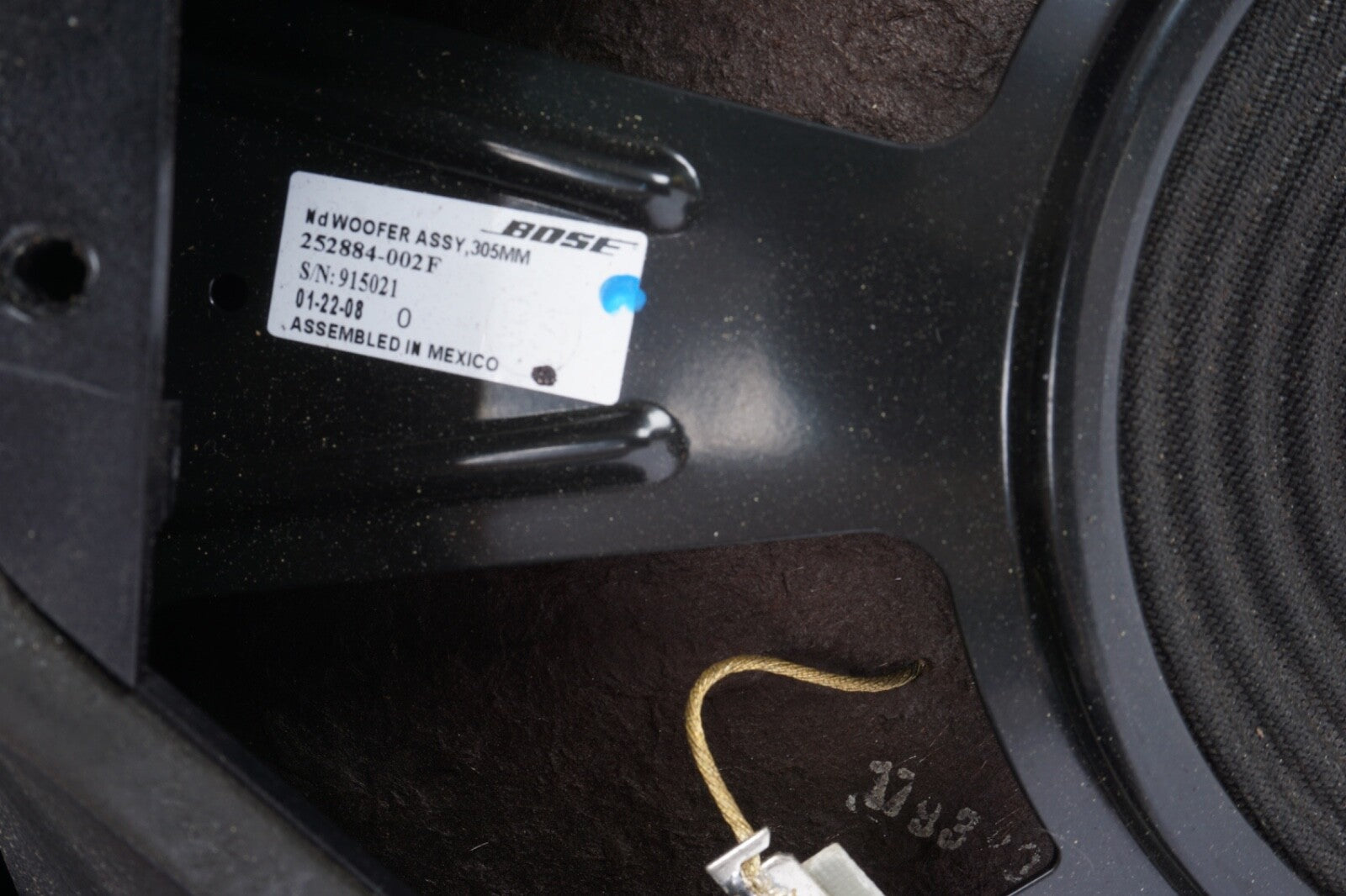 04 05 06 07 08 09 10 AUDI A8 REAR SUB WOOFER SPEAKER OEM PART# 4E0035412D