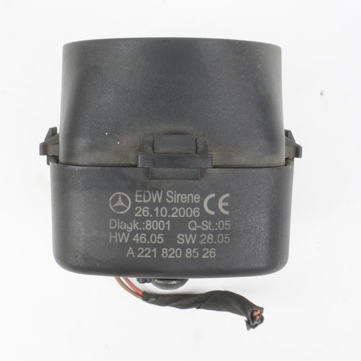 07-14 MERCEDES W221 S63 CL600 S600 ANTI THEFT ALARM HORN SIREN 2218208526 OEM