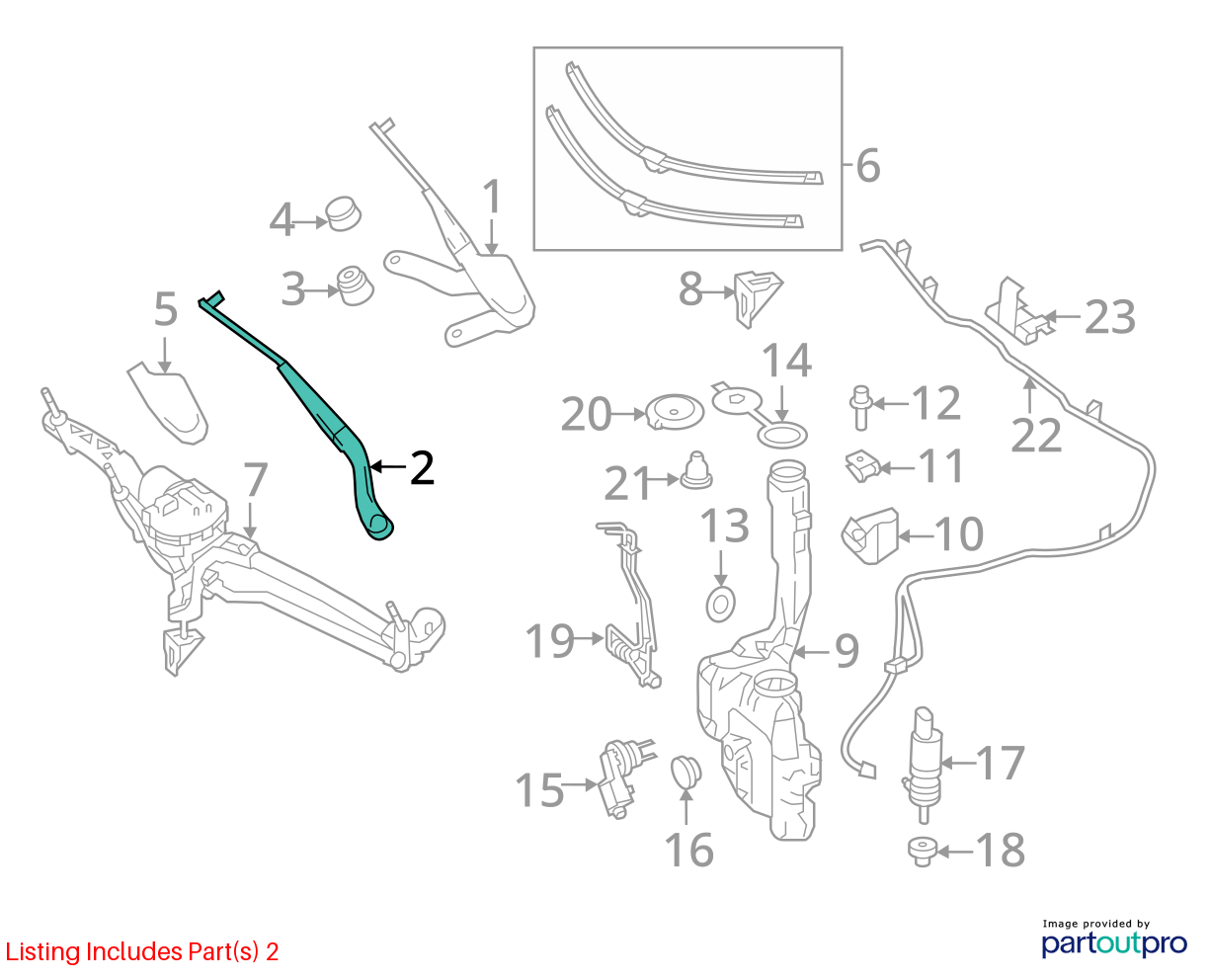 2010 - 2013 Mercedes E350 Coupe Left And Right Front Windshield Wiper Arm OEM