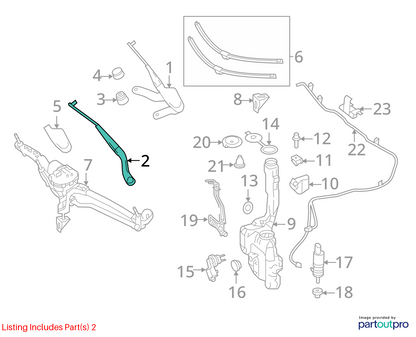 2010 - 2013 Mercedes E350 Coupe Left And Right Front Windshield Wiper Arm OEM