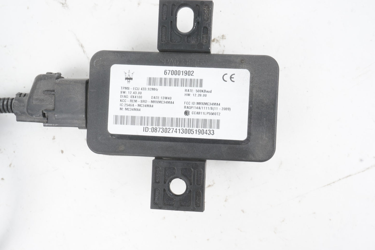 2014 - 2019 Maserati Ghibli TPMS Tire Pressure Monitor Sensor Module OEM