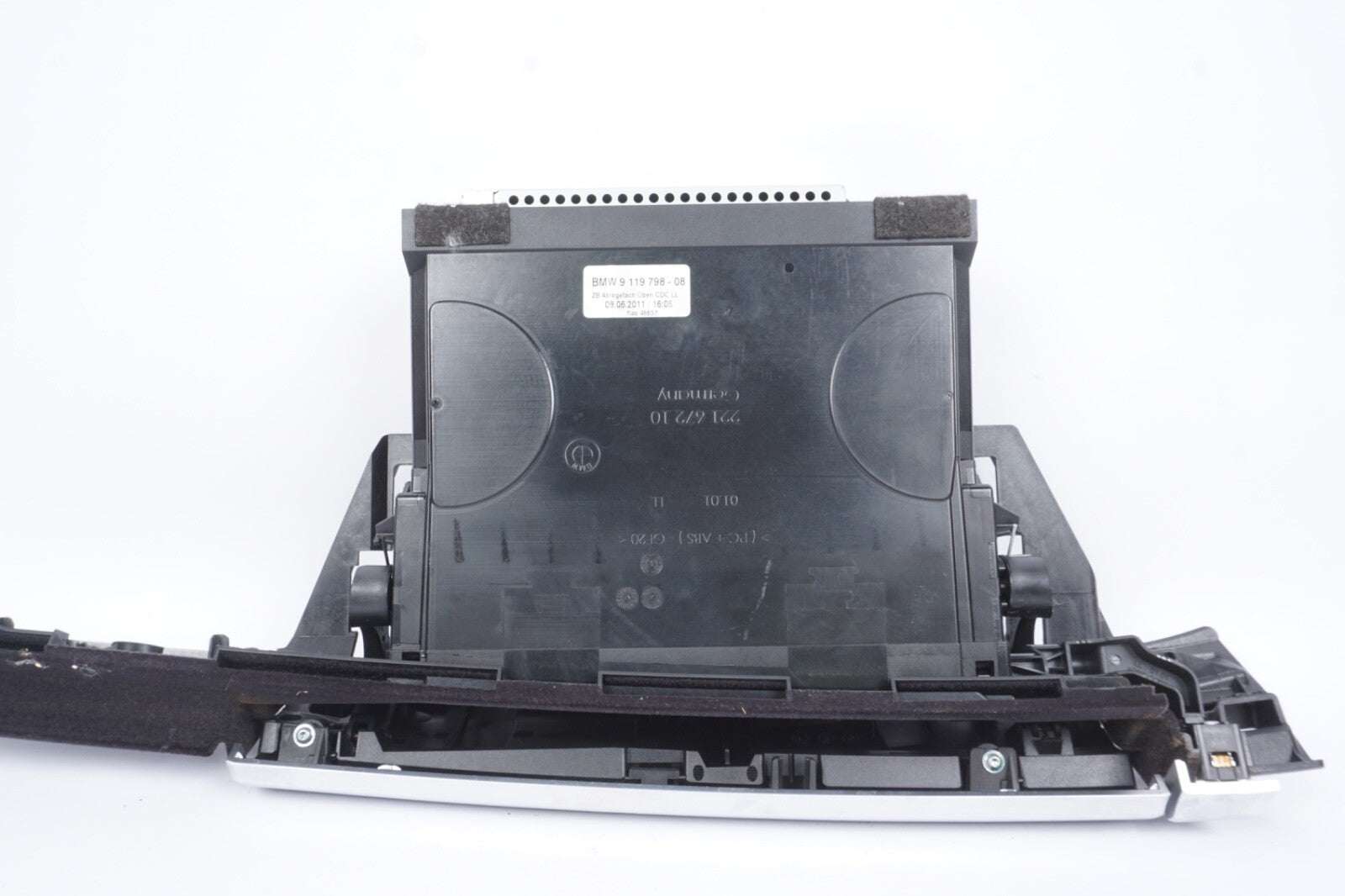 09-15 BMW F02 750i Front Right Passenger Side Storage Comp Unit 9119796 OEM