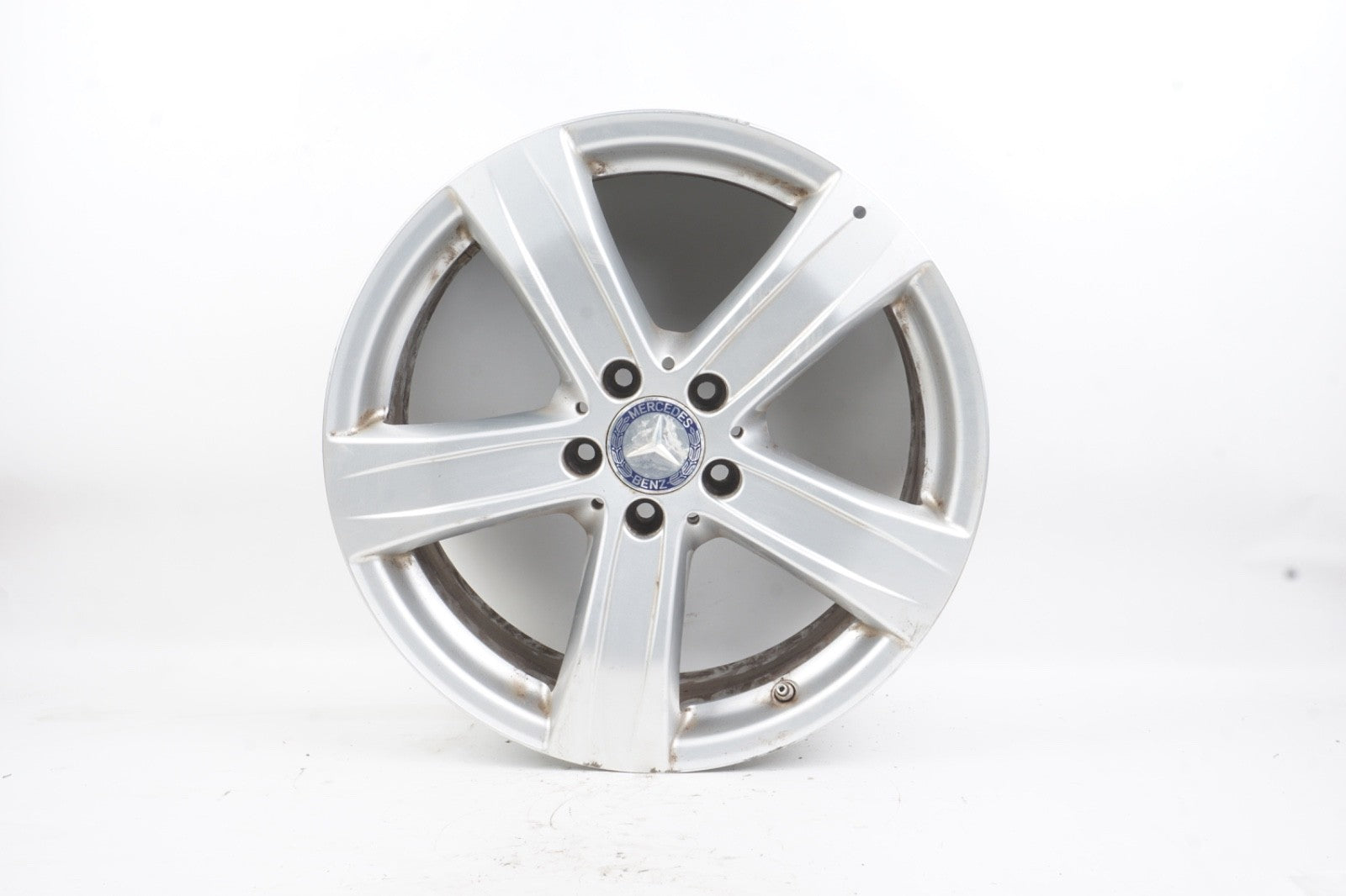 2010 - 2013 Mercedes W221 S550 8.5 x 18 18" 5 spoke wheel rim silver