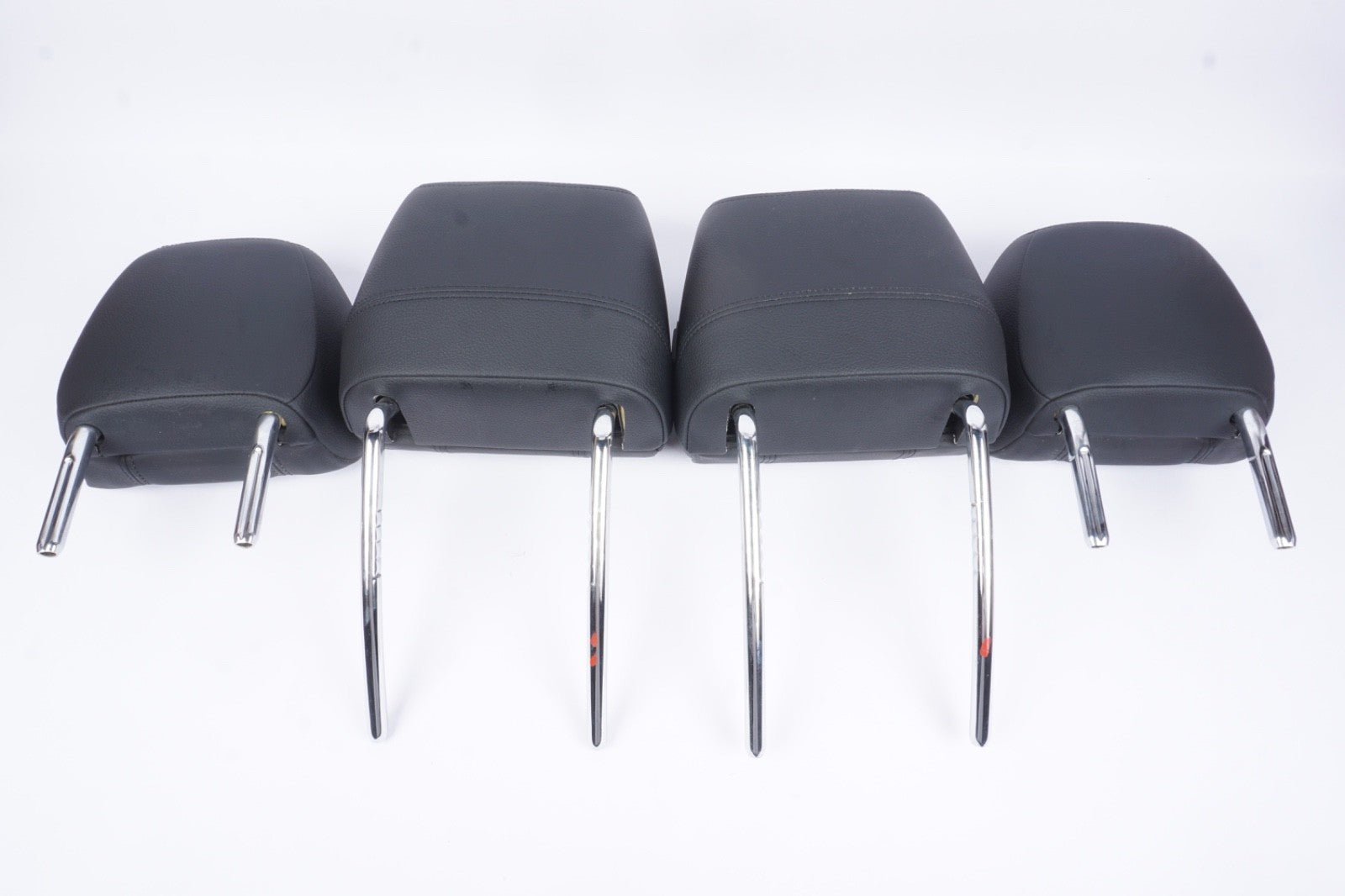 14-17 BMW 428i Left Right Front Rear Seat Black Leather Convertible Head Rest