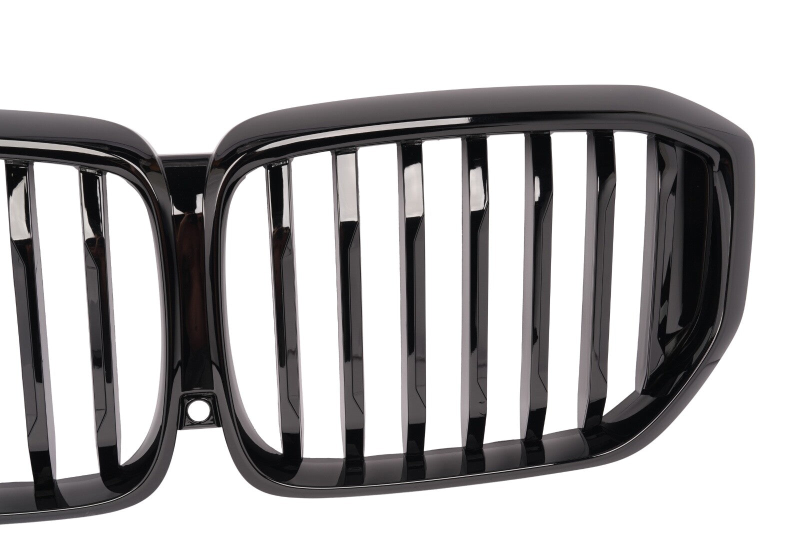For 2024 BMW G05 X5 LCI Gloss Black Single Line Front Bumper Kidney Grille