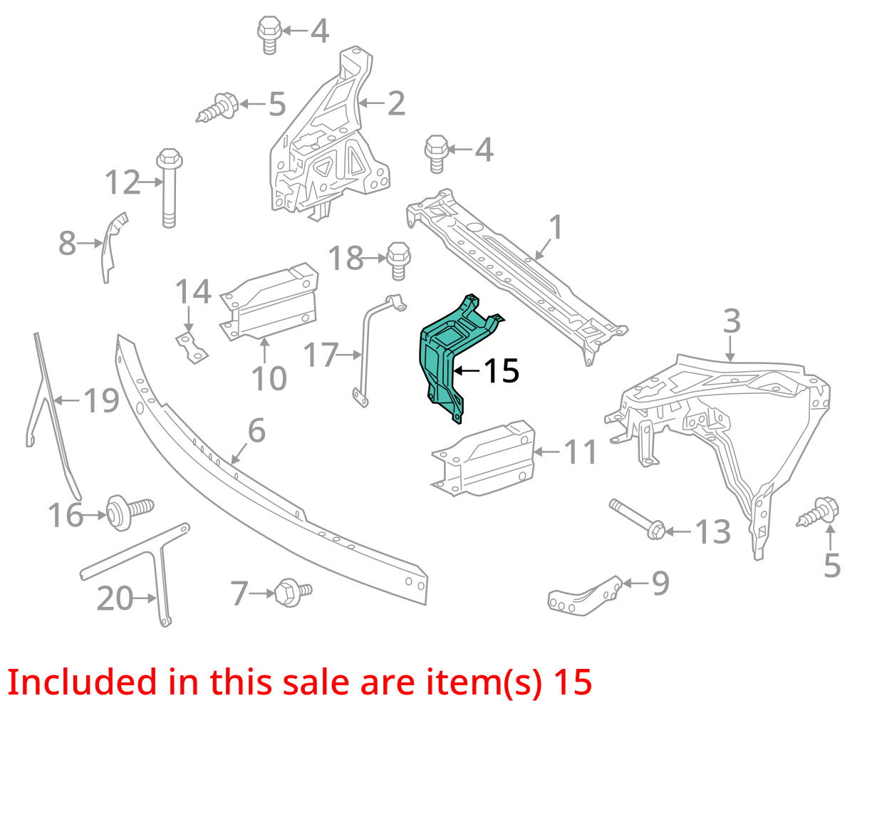 2014 - 2016 Mercedes E350 E400 Radiator Core Support Center Hood Lock Latch