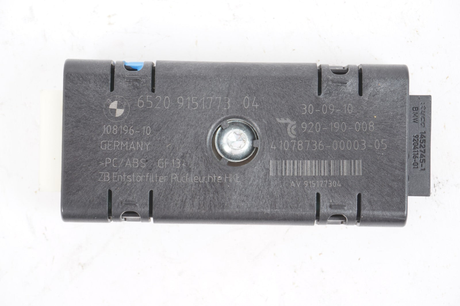 2010-17 BMW 550I GT Antenna Noise Filter OEM 65209151773 SET
