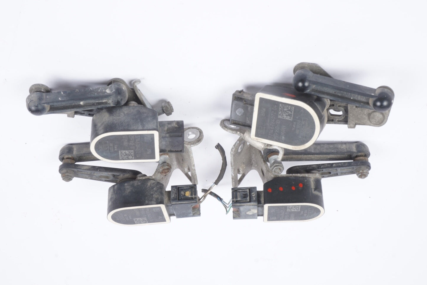 2009 - 2015 BMW 750I FRONT REAR LEFT RIGHT SIDE HEIGHT LEVER SENSOR OEM SET OF 4