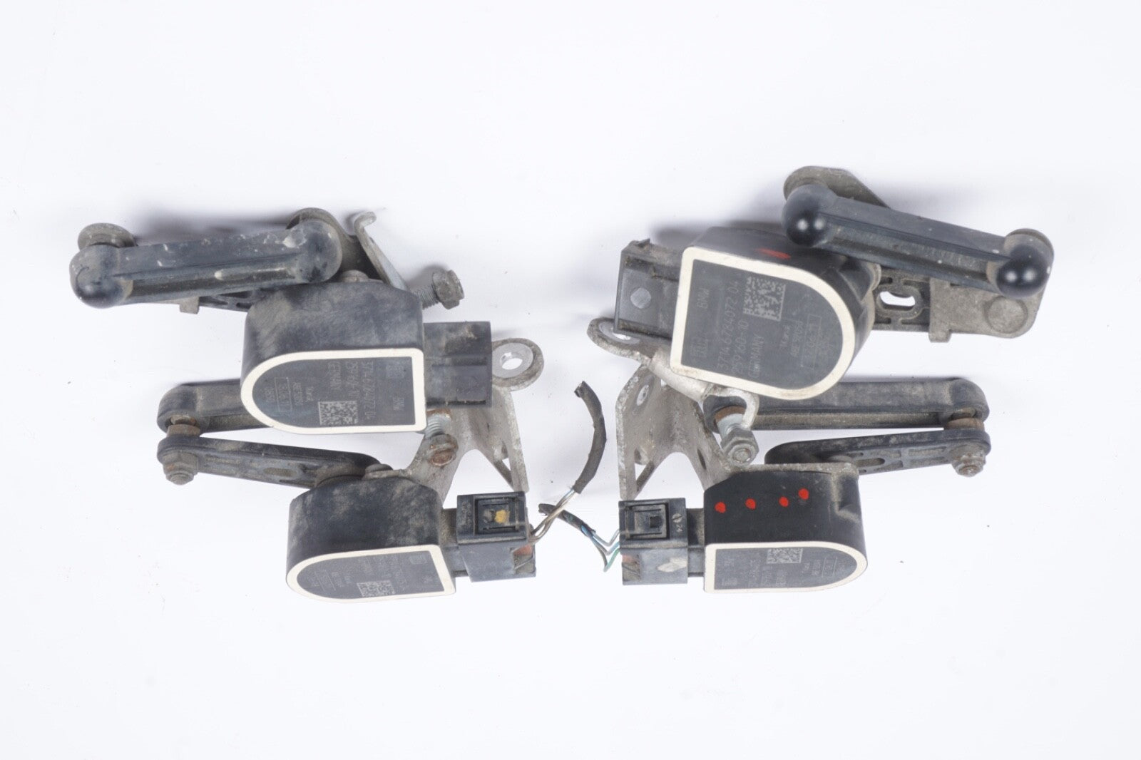 2009 - 2015 BMW 750I FRONT REAR LEFT RIGHT SIDE HEIGHT LEVER SENSOR OEM SET OF 4