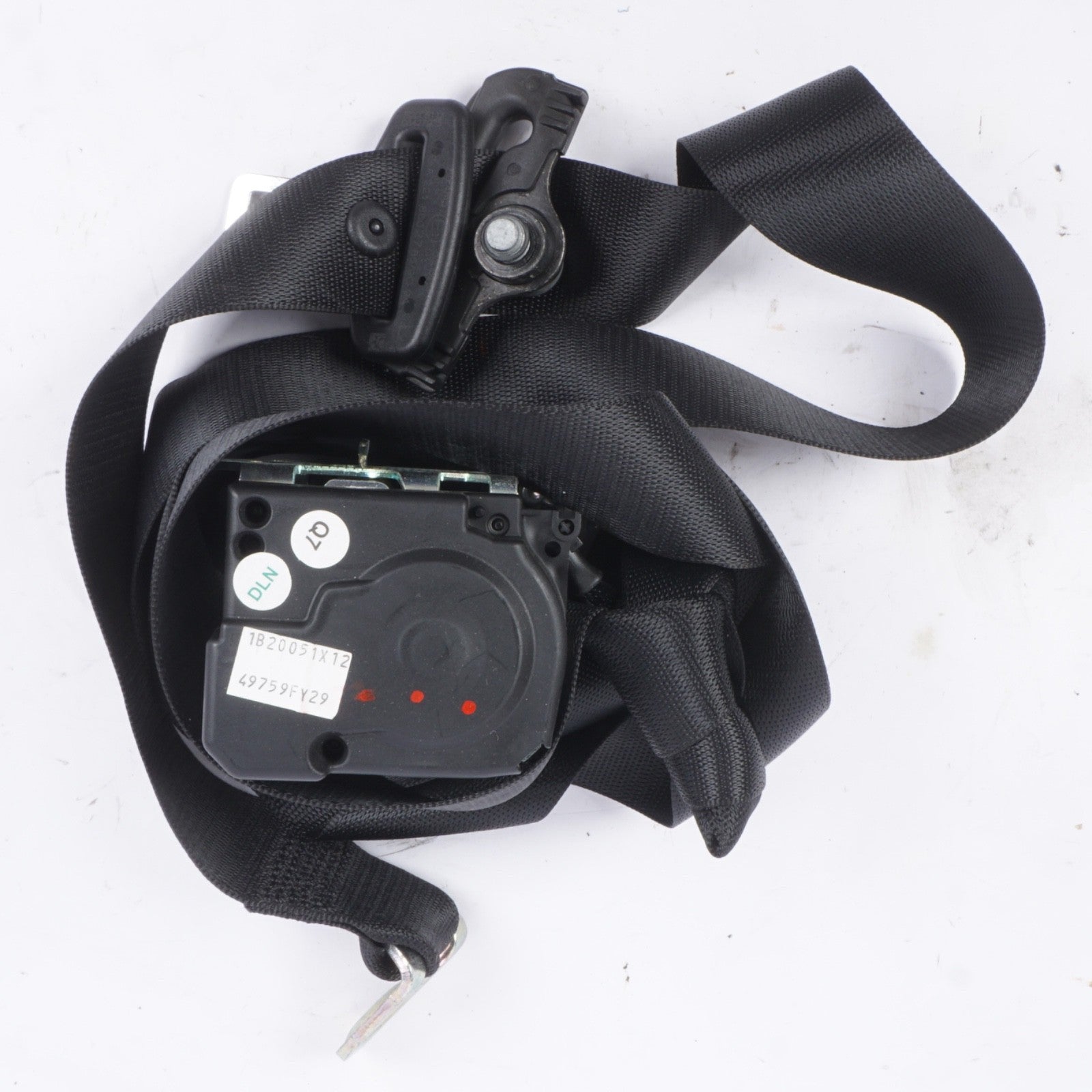 07-13 Mercedes W221 S550 S400 S450 Seat Belt Rear Left Driver Side Black OEM