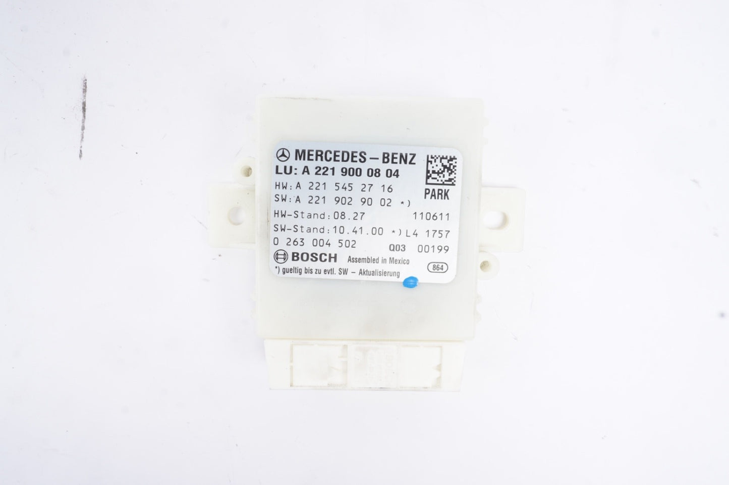 10-14 Mercedes W216 CL550 S550 Rear Parking Parktronic Control Module OEM
