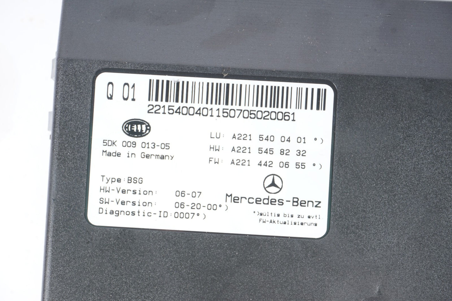 07-13 Mercedes W221 S550 S600 Electric Power Supply Control Fuse Box Module  OEM
