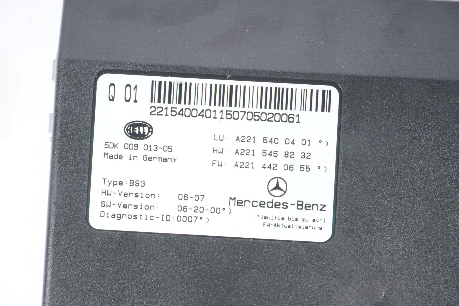 07-13 Mercedes W221 S550 S600 Electric Power Supply Control Fuse Box Module  OEM