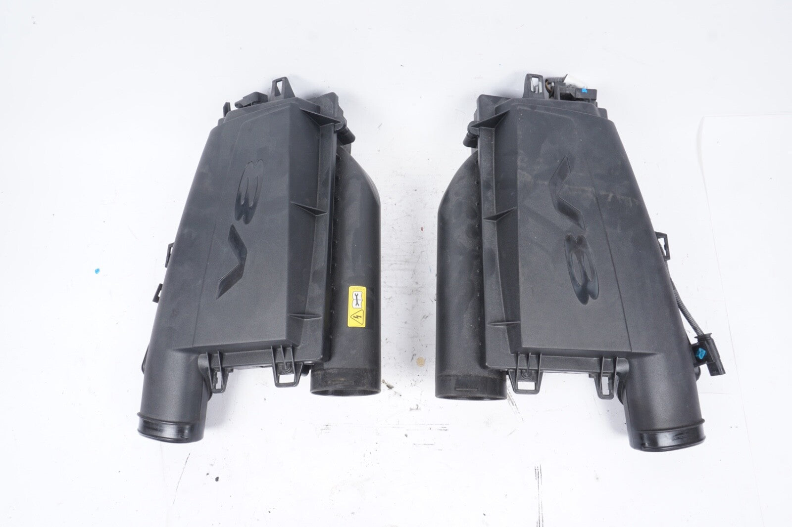 12-17 MERCEDES S550 4.6L LEFT RIGHT SIDE ENGINE AIR INTAKE CLEANER BOX OEM