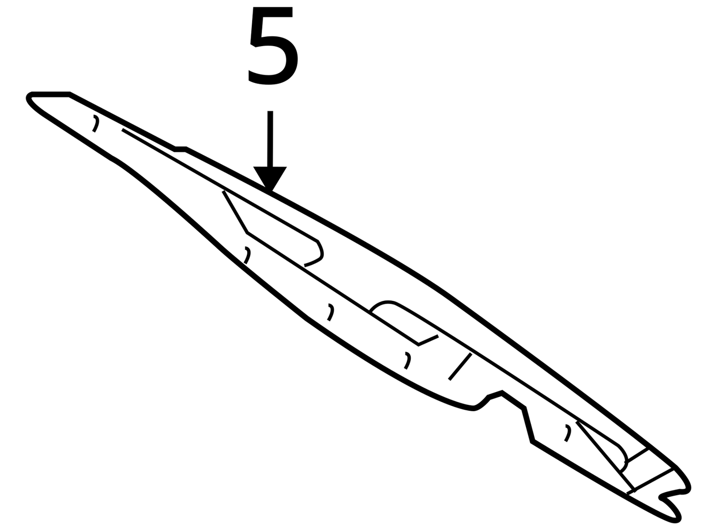 2008 - 2014 MERCEDES-BENZ C300 W204 REAR TRUNK HANDLE TRIM PANEL COVER OEM