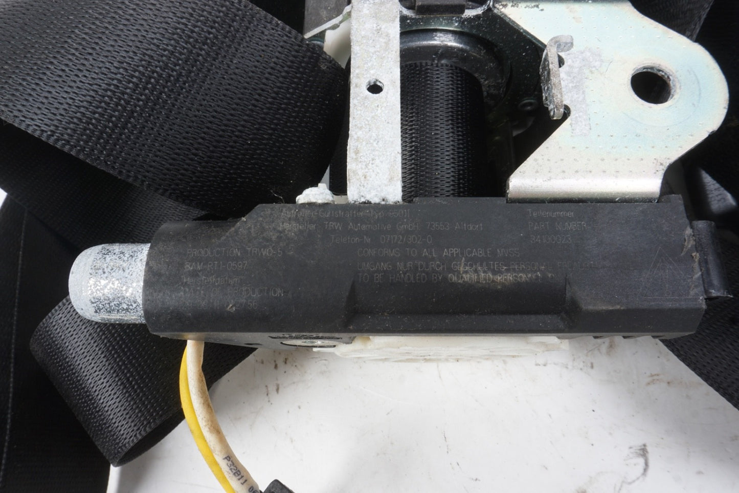 2012 - 2018 BMW 650IX F12 RIGHT PASSENGER FRONT SEAT BELT RETRACTOR