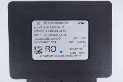 2015 - 2020 MERCEDES GLA250 X156 PARK PARKING BRAKE COMPUTER CONTROL MODULE OEM